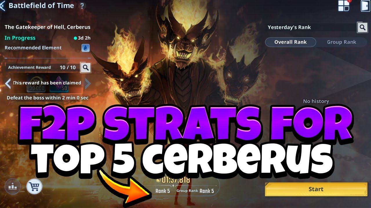 F2P BoT TOP 5 CERBERUS RUNS! DIFFERENT SETUP OPTIONS & STRATS! [Solo Leveling: Arise]