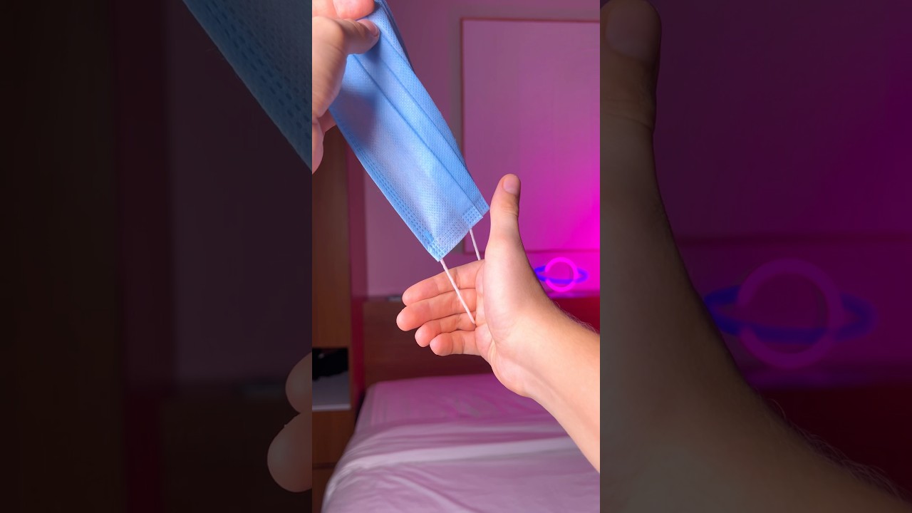FACEMASK MAGIC REVEALED . Best trick with RUBBERBAND #magictutorial #magicrevealed