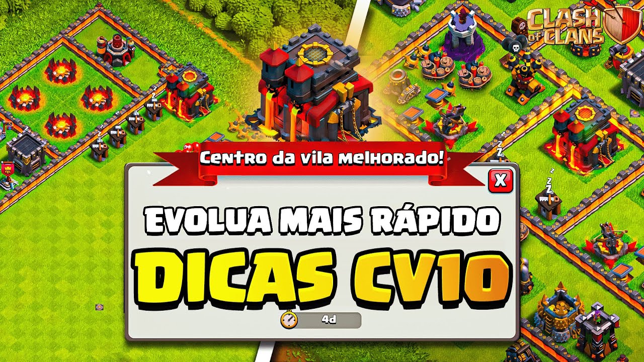 25 MELHORES DICAS para Cv10 no Clash of Clans!