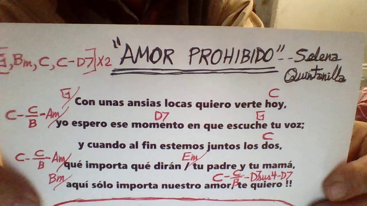 AMOR PROHIBIDO  Selena Quintanilla  COVER