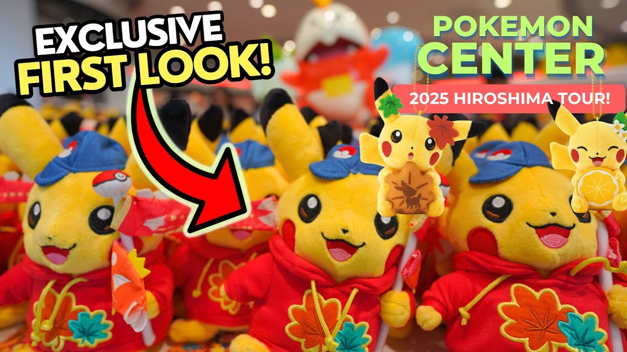 👀FIRST LOOK at the NEWEST Pokémon Center in Japan! (So much Exclusive Merch!)🎊