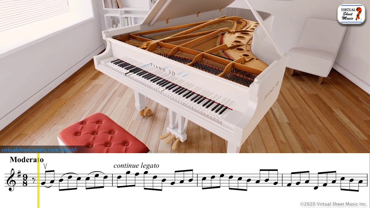 Jesu, Joy of Man's Desiring for violin and piano  - Johann Sebastian Bach - Sheet Music Play Along