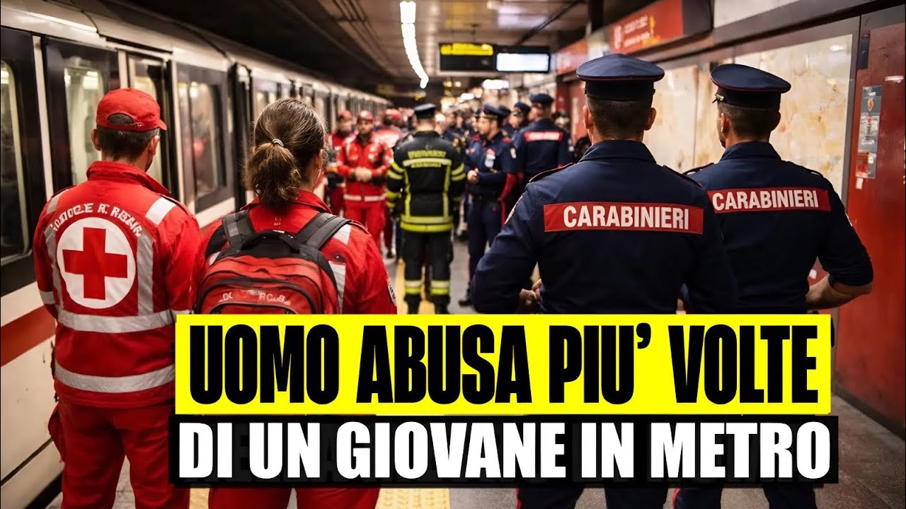 ORRORE NELLA METRO DI ROMA: 60ENNE AB*SA PIÙ VOLTE DI UN GIOVANE. ARRESTATO