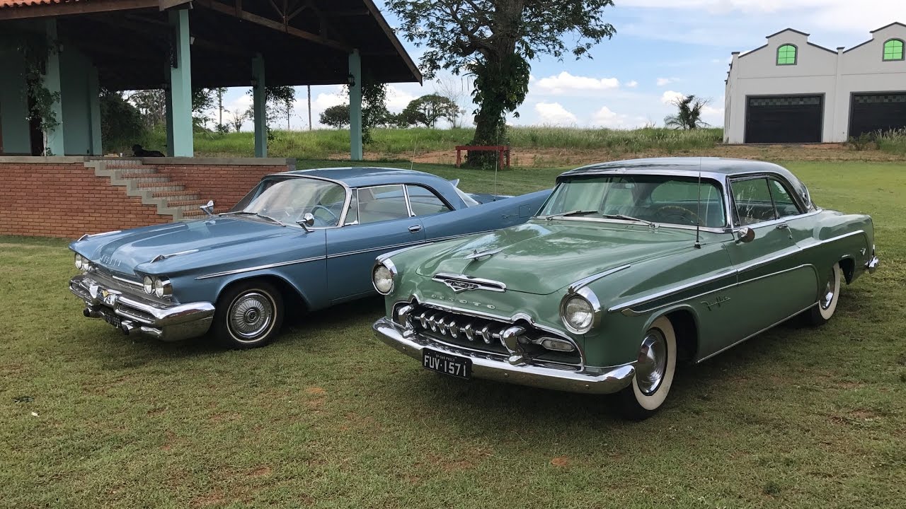 Manutenção dos carros no Museu - Desoto 55 e 59