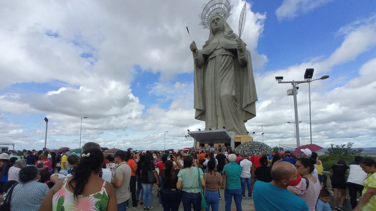 Romaria no santuário de Santa Rita de Cassia em santa cruz rn 22/05/22