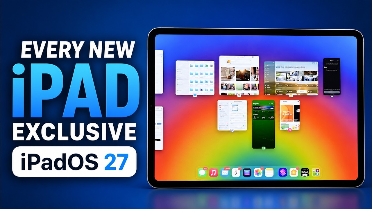 Все НОВЫЕ эксклюзивные функции iPad в iPadOS 27!