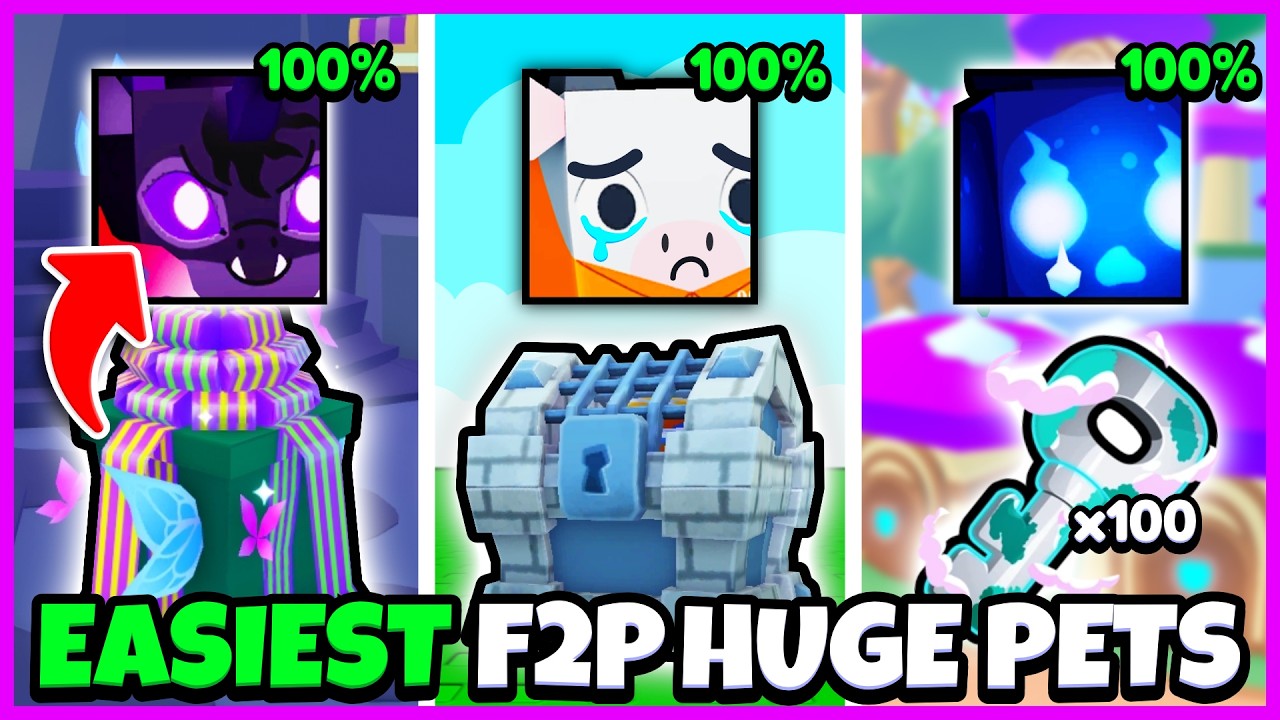 🍀 EASIEST Huge Pets for FREE TO PLAY Players (2026) | Pet Simulator 99