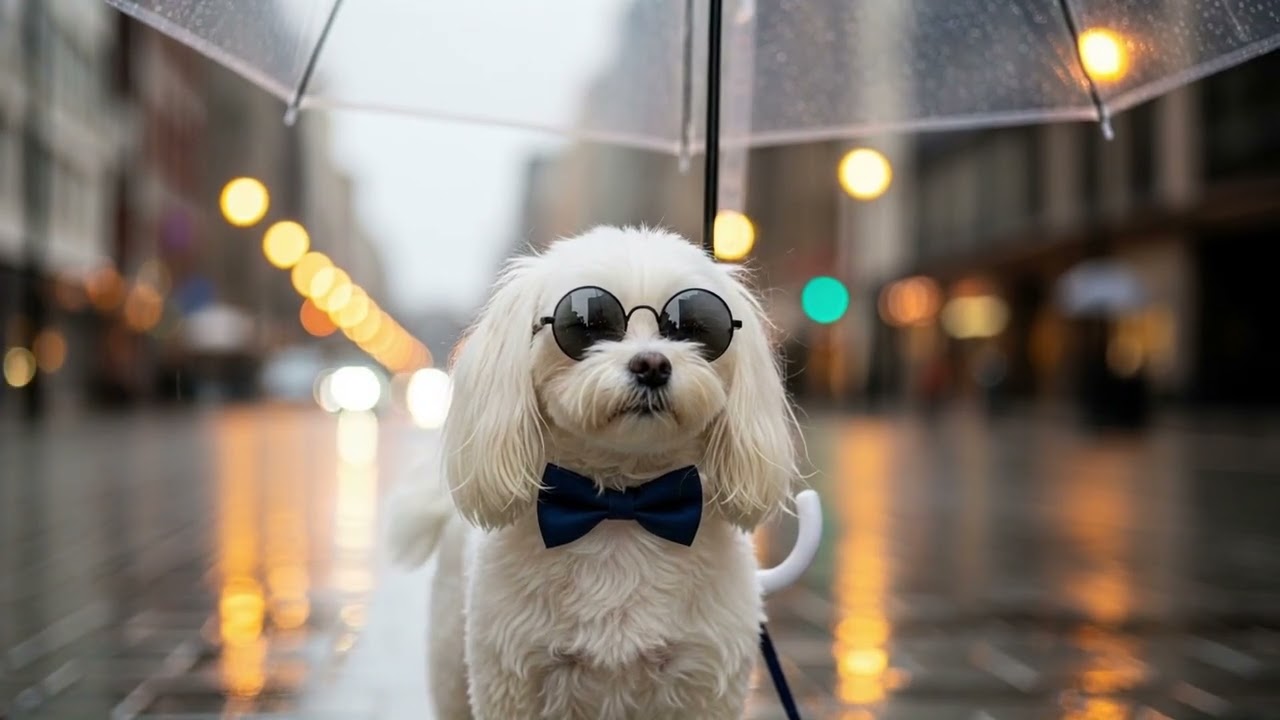 Torii's Day of Cool  #torii&sunny  #maltese  #doganimation  #goldenretriever #cutedog