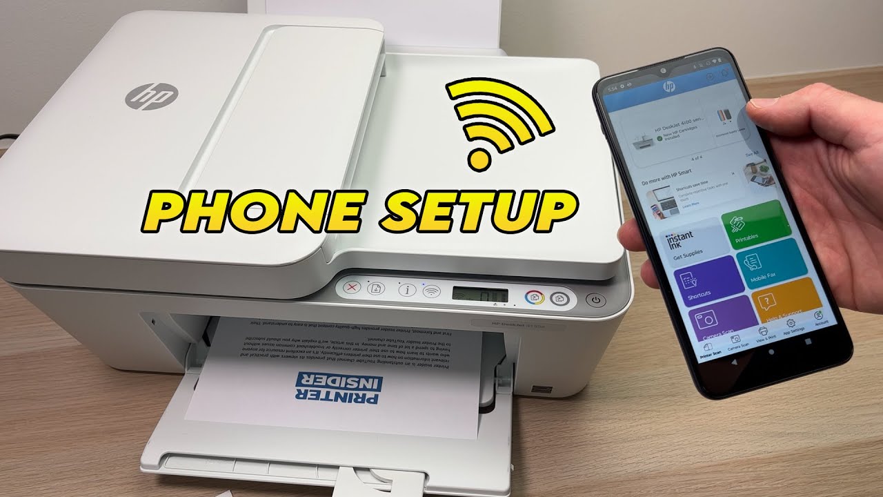 Принтер HP Deskjet 4155e: настройка на телефоне — Android и iPhone