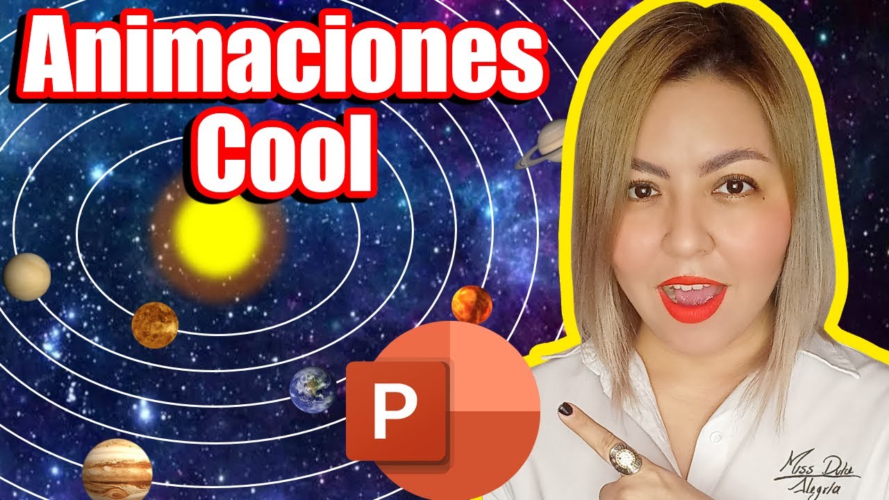Animación sistema solar en Power Point