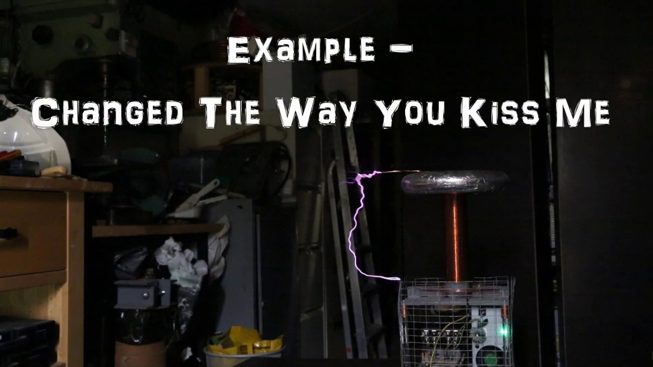 Example - Changed the Way You Kiss Me, on a Musical Tesla Coil