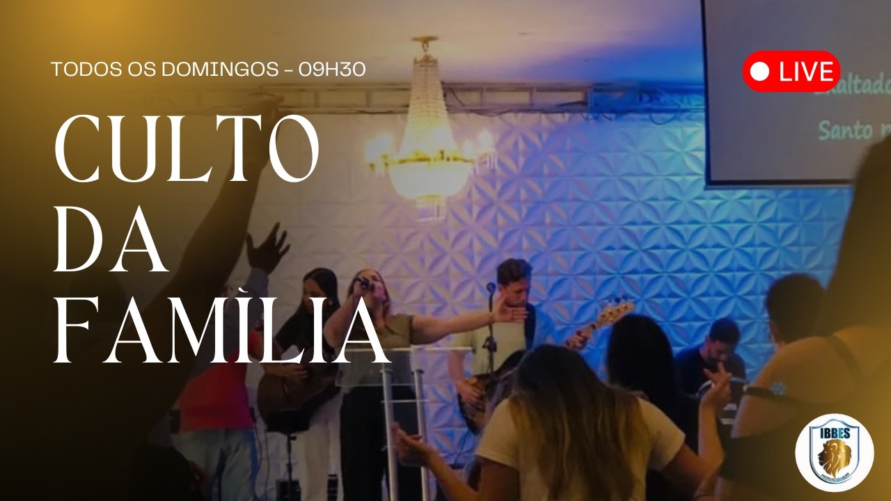 CULTO AO VIVO | CULTO DA FAMÍLIA | 09H30 - 22/02/2026