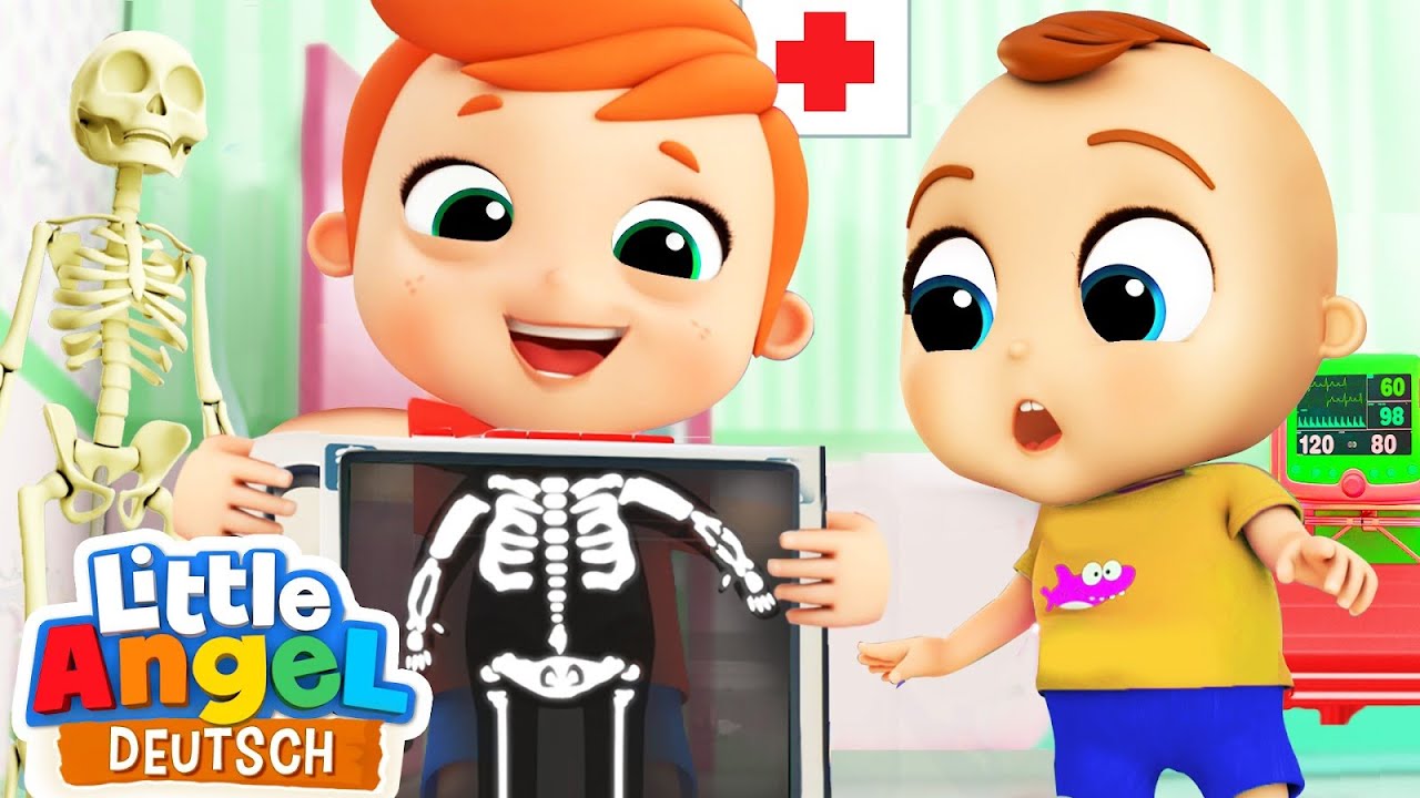 Mein K&ouml;rper, der hat Knochen | Das Skelett | Kinderlieder mit Klein Joni | Little Angel Deutsch