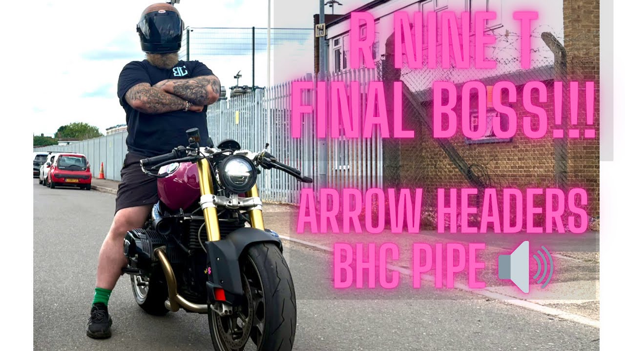 BMW R nine T exhaust fitting and sounds before the bike goes for sale!!! R9t cafe racer!!!