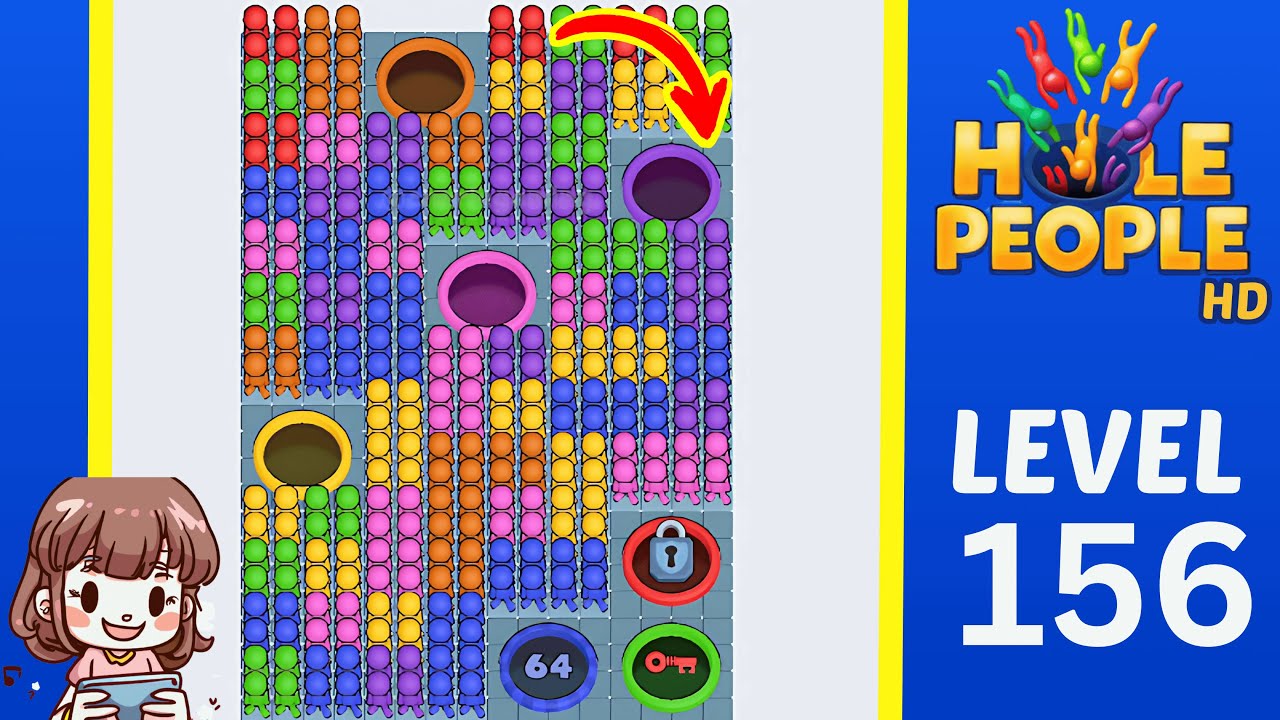 Hole People Level 156 Solution Walkthrough