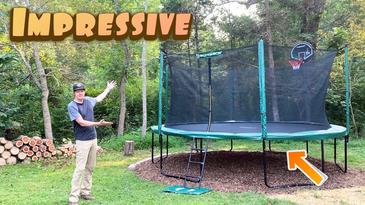 SONGMICS 15ft Trampoline assembly USTR15GN