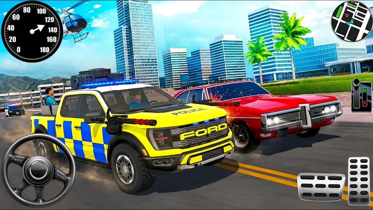 Police Car Chase Simulator 3D Game - Real Cop Cars Driving Simulator 2026 - Android GamePlay