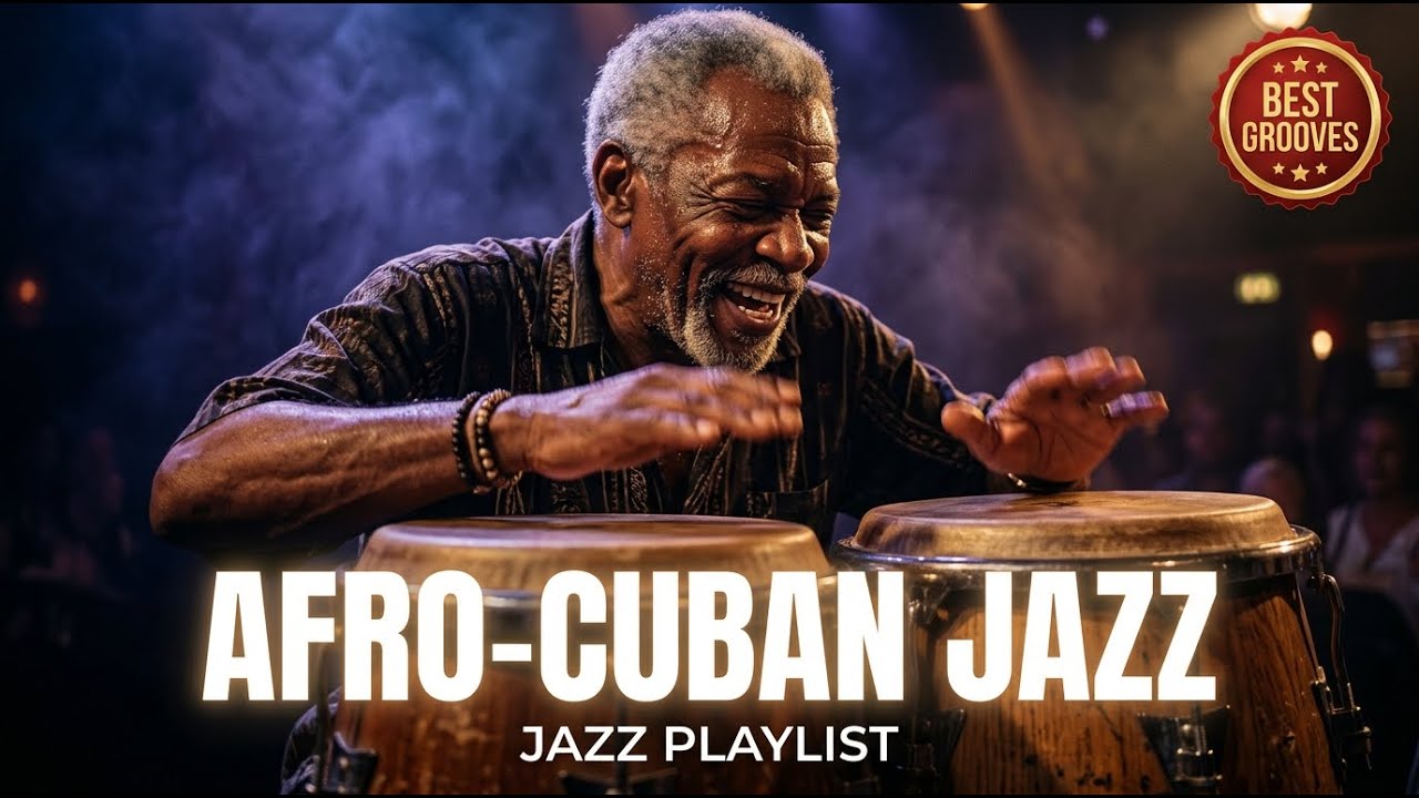 Noche en La Habana 😴 Smooth Afro-Cuban Jazz for Sleep & Study (2 HOURS)
