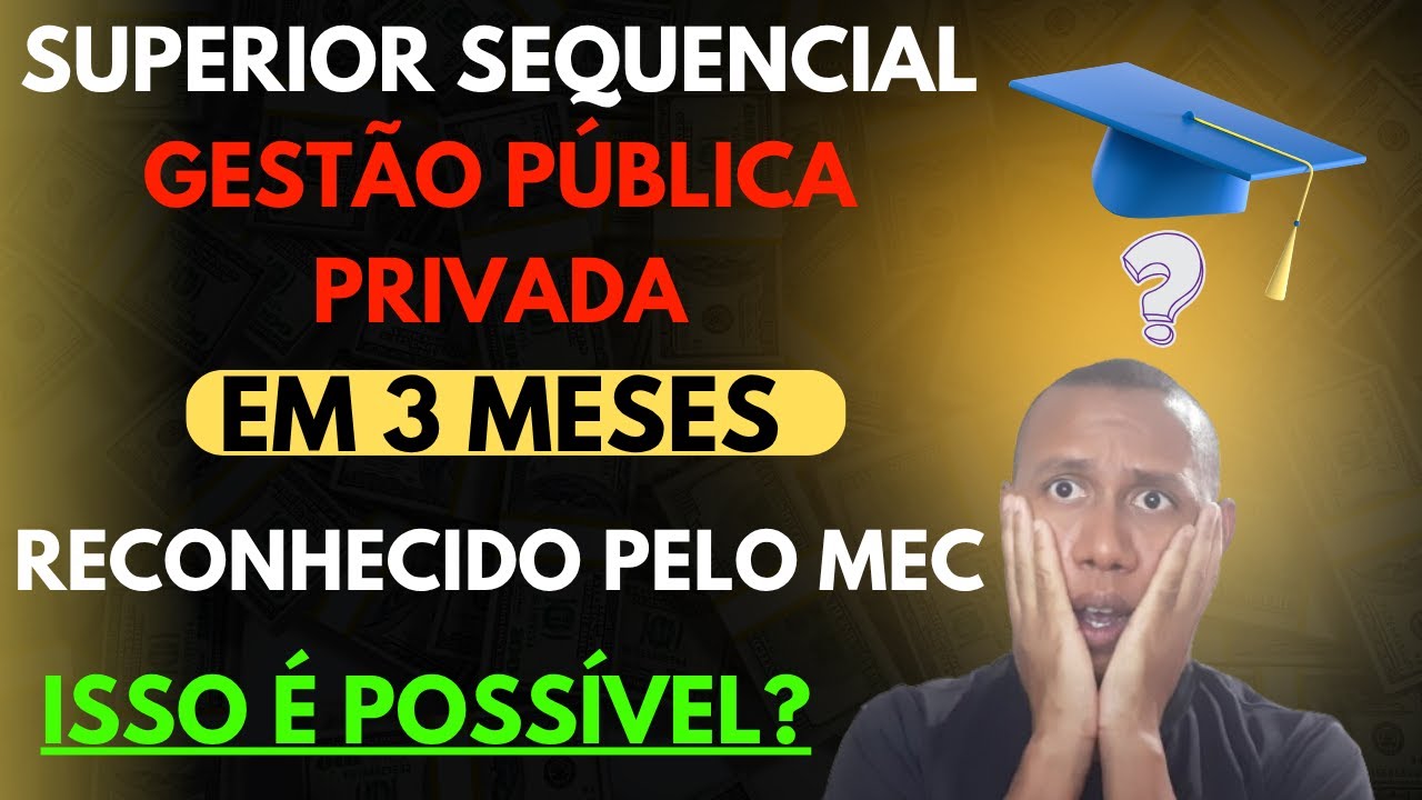 Superior Sequencial em 3 Meses? Supeior Sequencial Gestão Segurança Pública e Privada Onde Comprar?