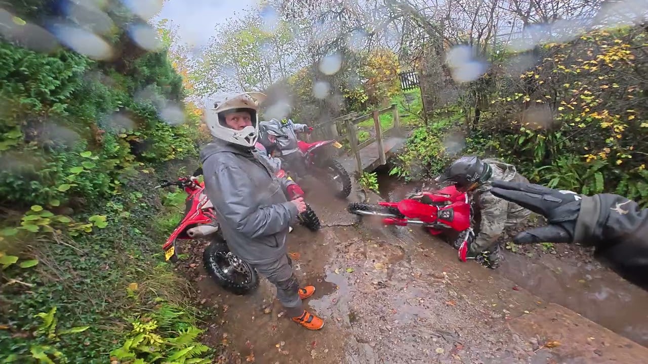 Church Lane - Exploring Monmouthshire Green Lanes with the Forest & Wye Group on my CRF450RX.