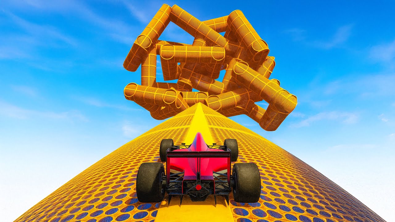 F1 Mega Tube Tangle Race - The Most Confusing Race Ever - GTA 5