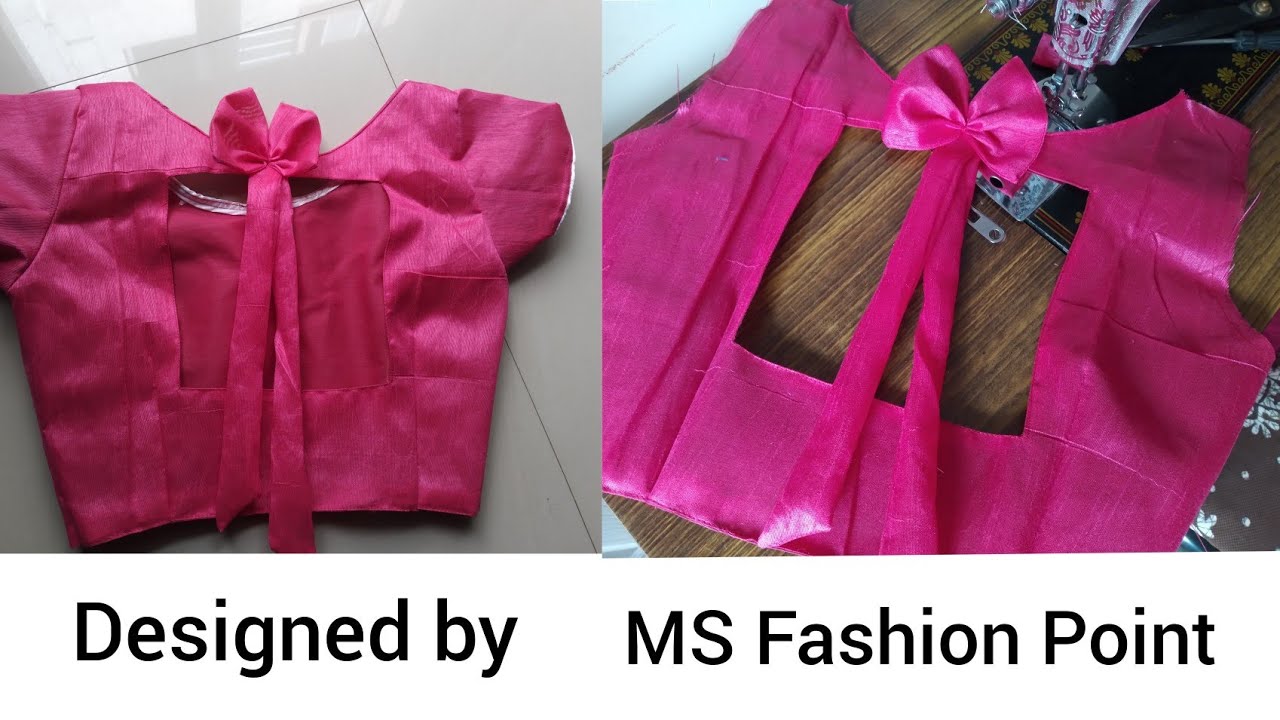 34 size unique blouse design cutting and stitching || How to make Latest model blouse at home