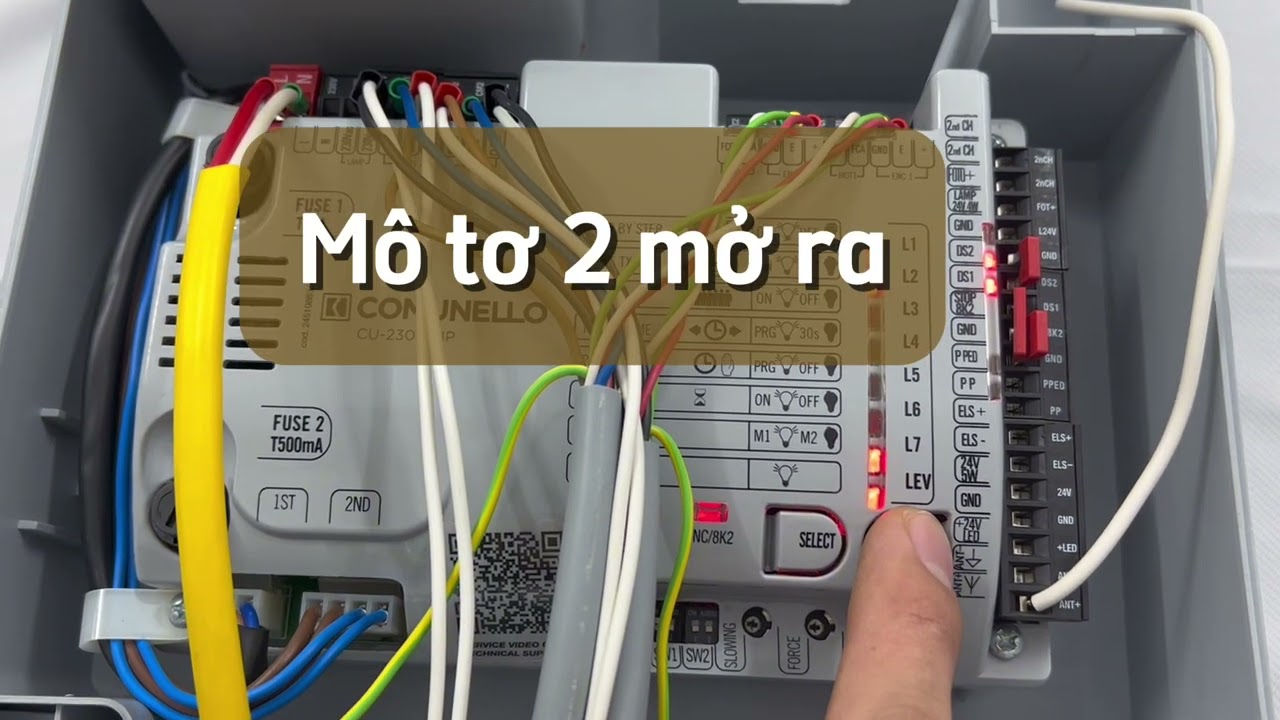 HƯỚNG DẪN CÀI ĐẶT BẢNG MẠCH COMUNELLO 230V HP
