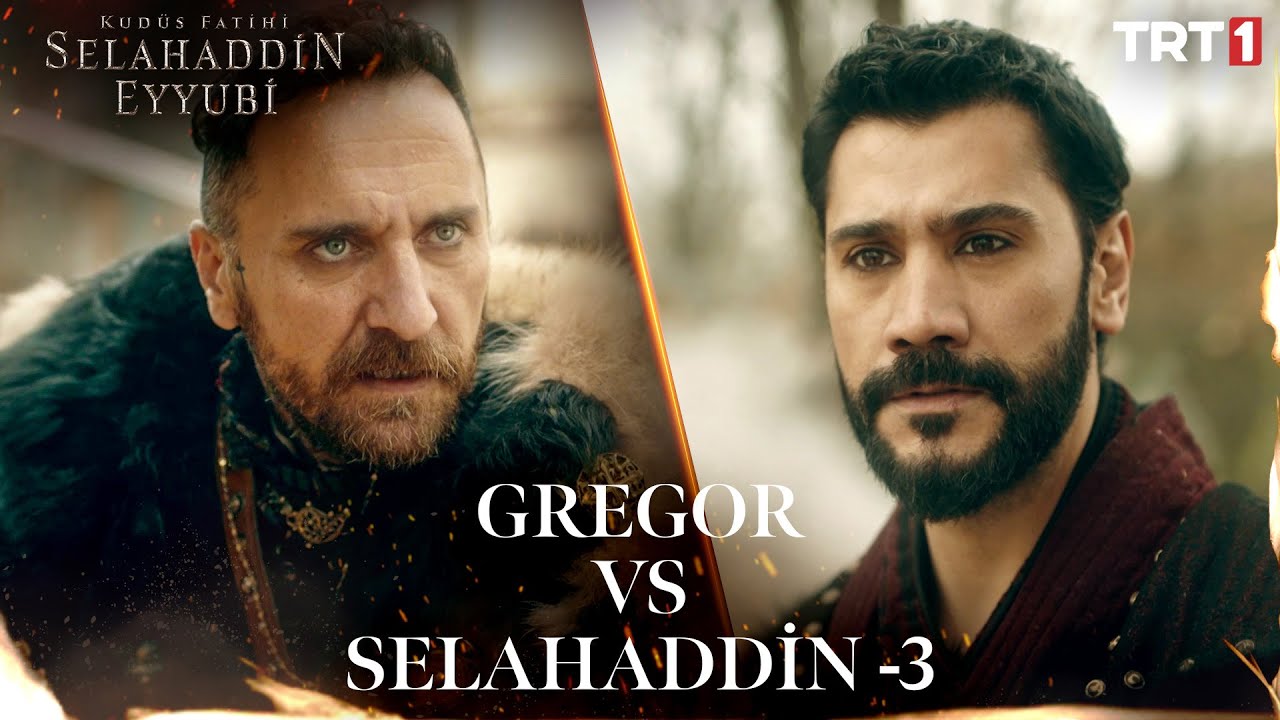 Selahaddin ve Gregor'un Savaşı #3 🔥 - Kudüs Fatihi Selahaddin Eyyubi Özel Sahneler @trt1