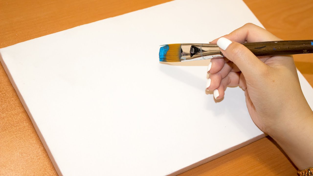 Paint Night At Home / Easy Acrylic Painting Tutorial For Beginners Step By Step