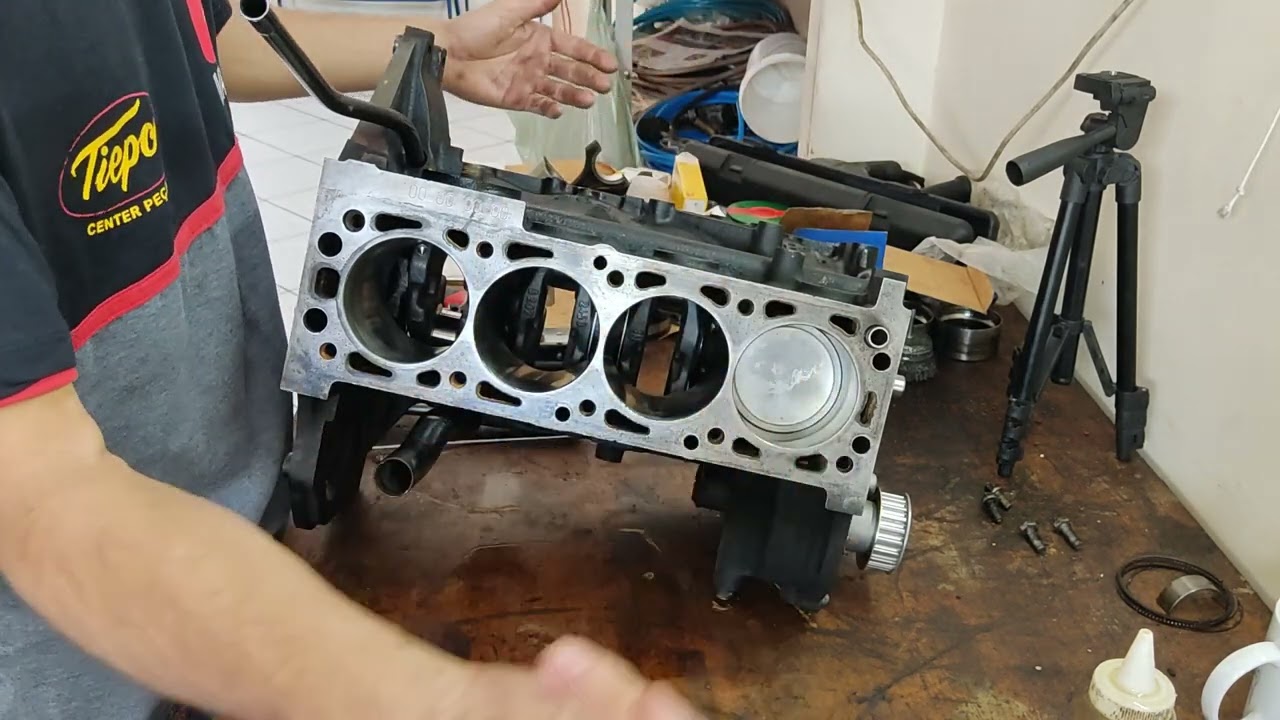2° parte como colocar anéis e bronzinas , motor GM todos , Palio wekkend 1.8
