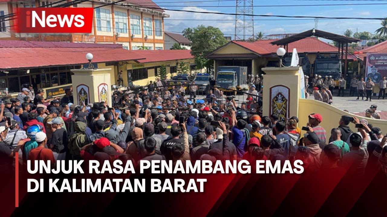 Ratusan Penambang Emas Geruduk Polres Sintang, Minta 4 Rekannya Dibebaskan - iNews Siang 24/06