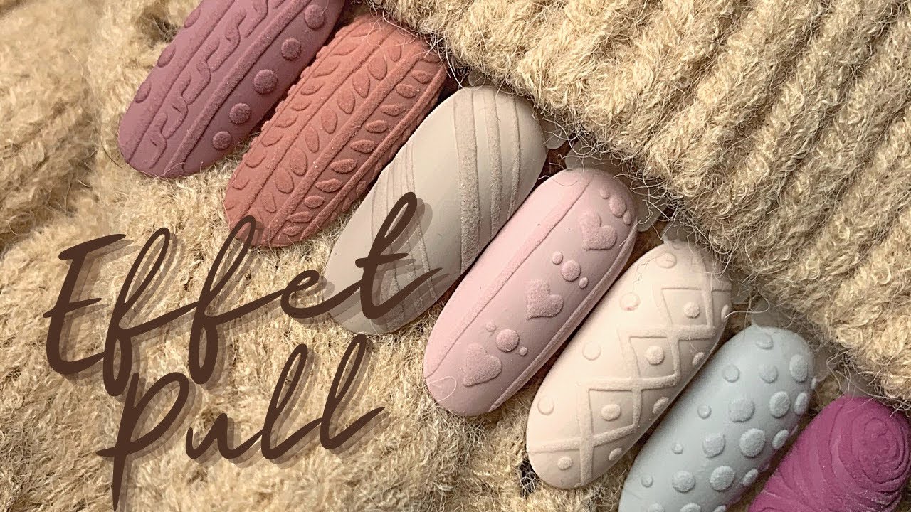Tuto Nail art Effet pull