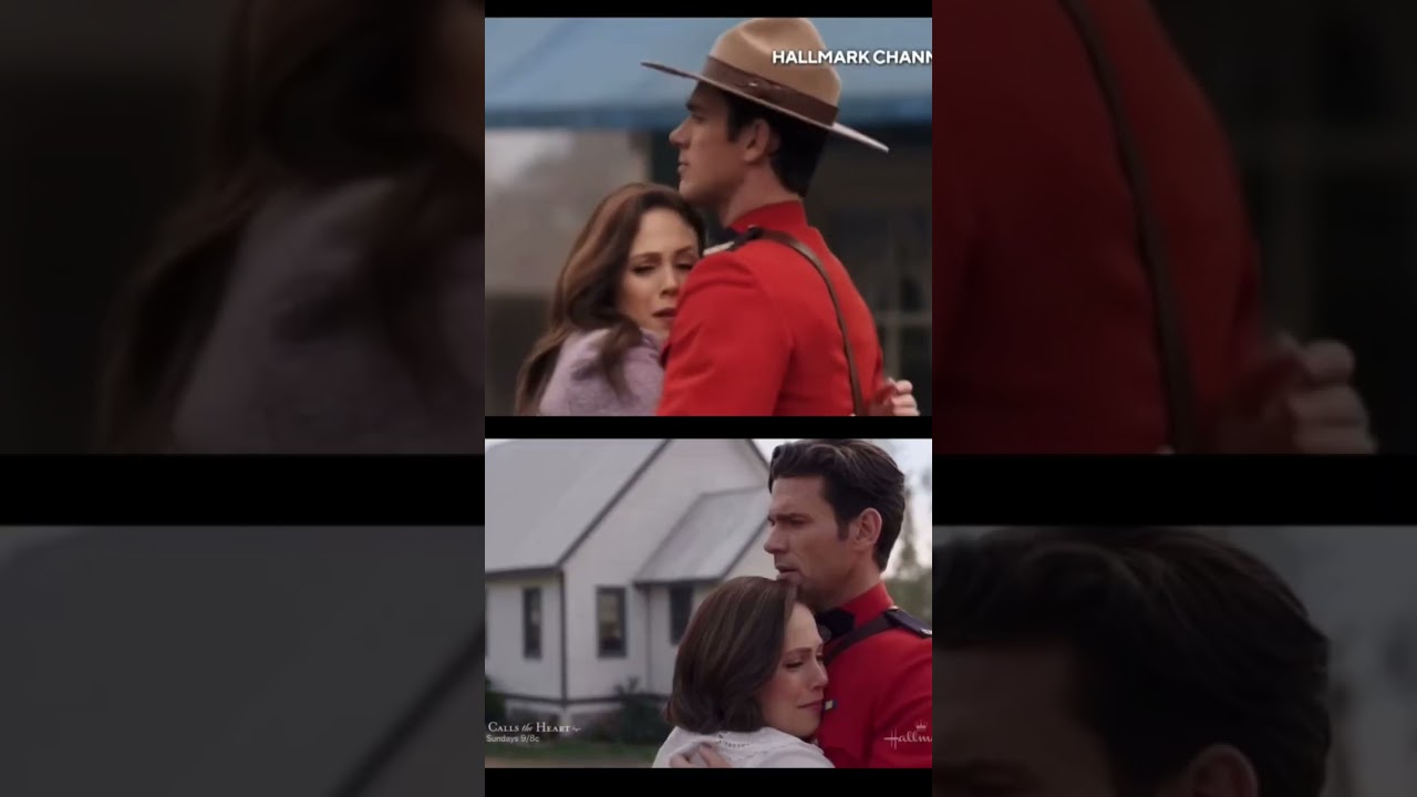 Hug scenes side by side  #whencallstheheart #wcth #teamnathan #kevinmcgarry #halmark #erinkrakow