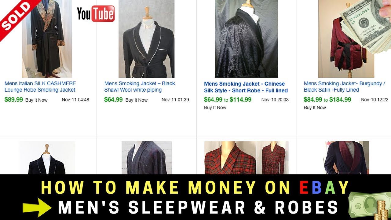 How To Make Money on Ebay | Men's Sleepwear & Robes
