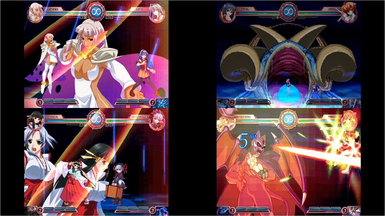 Suggoi! Arcana Heart 2 [PS2] All Super Moves and Arcana Blaze Moves