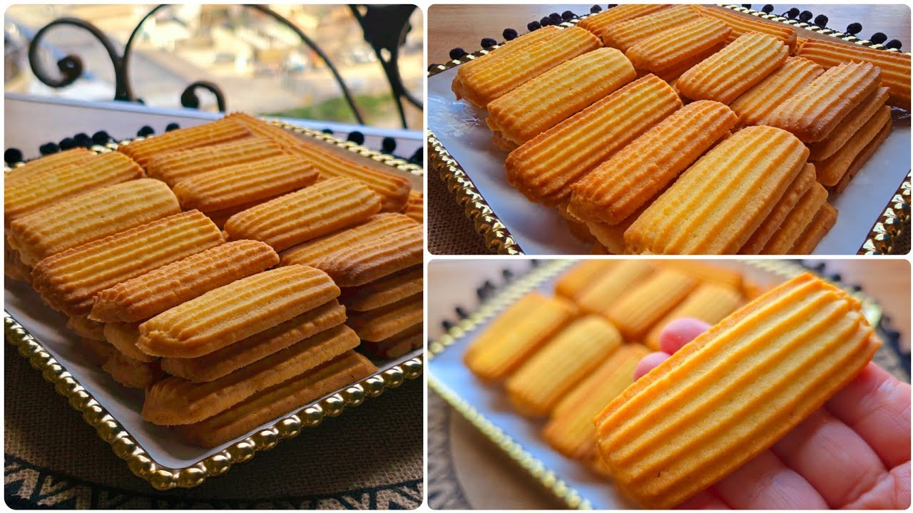 بسكوت الزبده بدون حليب ولا بيكنج بودر هش ومقرمش ودايب أحلى من بسكوت المحلات