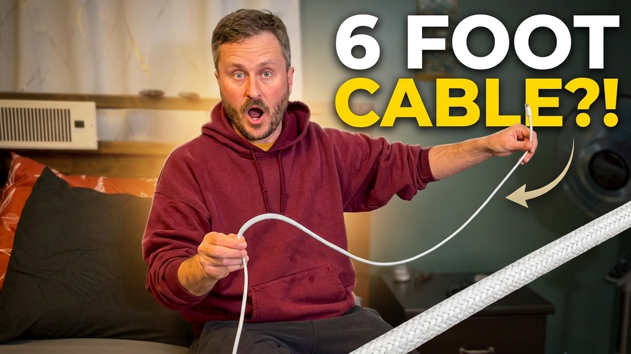 Apple 240W USB-C Charger - Why You NEED a 6 Foot Charging Cable for Bedtime!