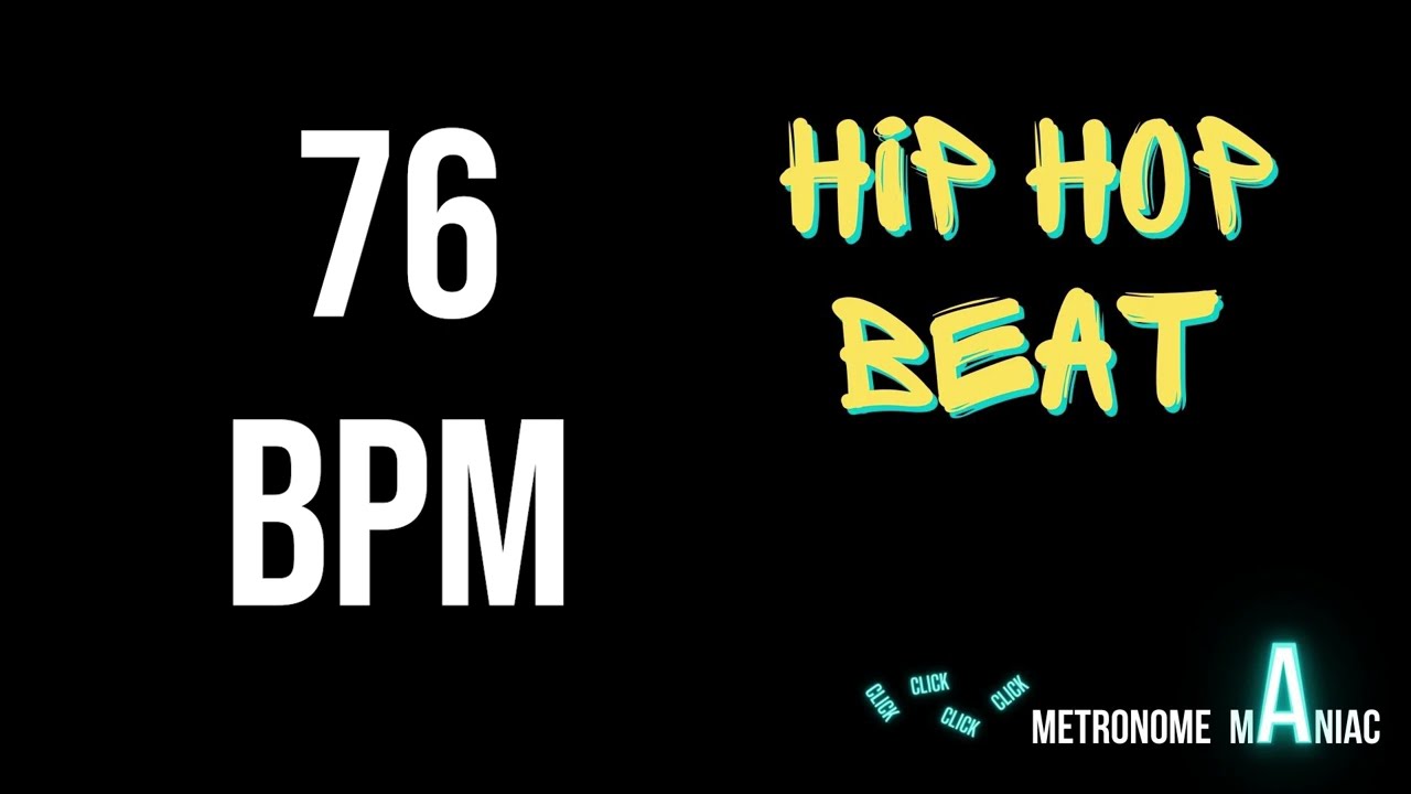 Drum loop - HIP HOP beat - 76 BPM