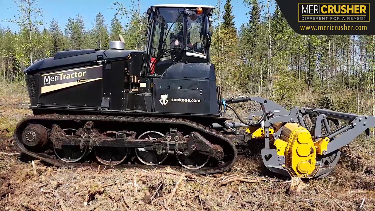 MeriTractor MT-700 & MeriCrusher MJHS-311 DTX in Land Clearing