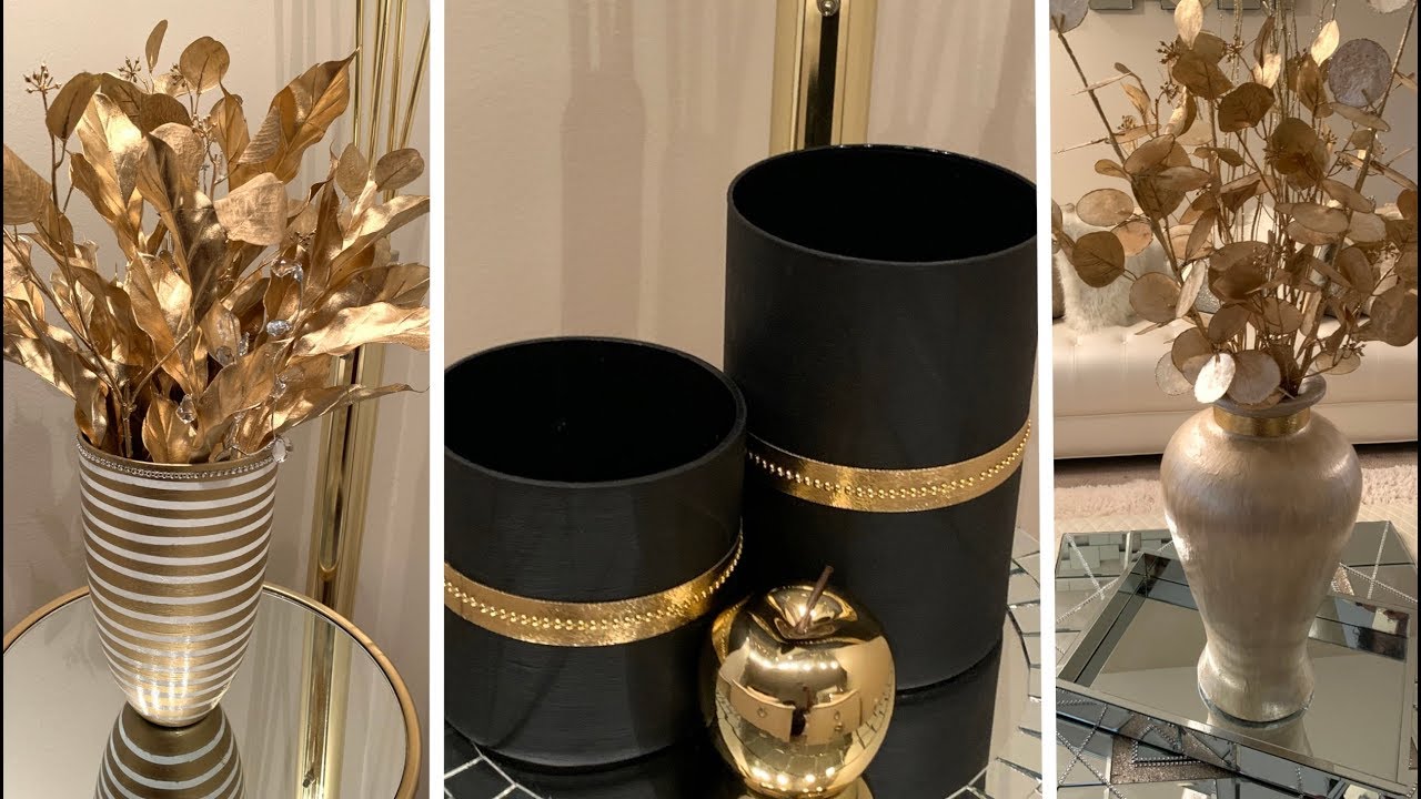 Inexpensive Decorating Ideas||💕Metallic Gold Accents || Modern Glam💕