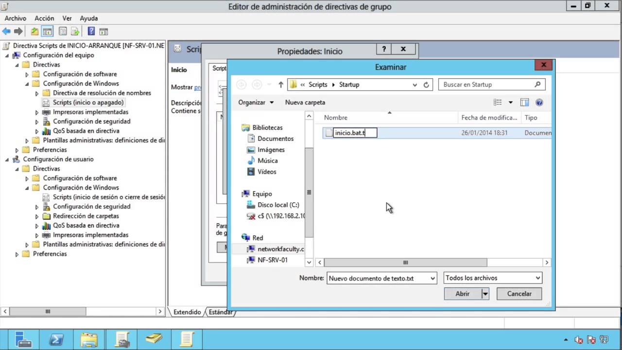 GPO SCRIPTS WINDOWS SERVER 2012