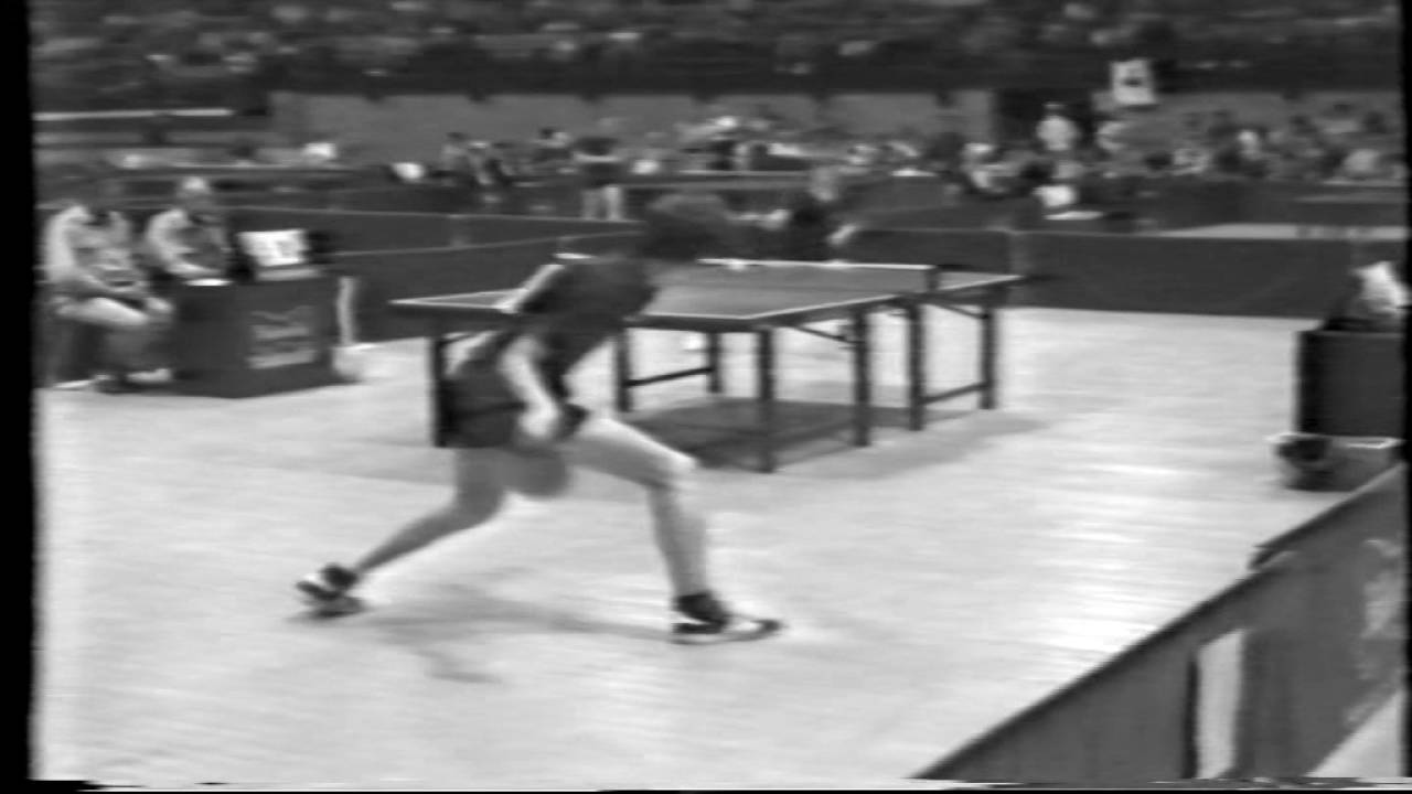 Jan Ove Waldner European junior Championships table tennis  semifinal 1981 Topolcany against Dvorak