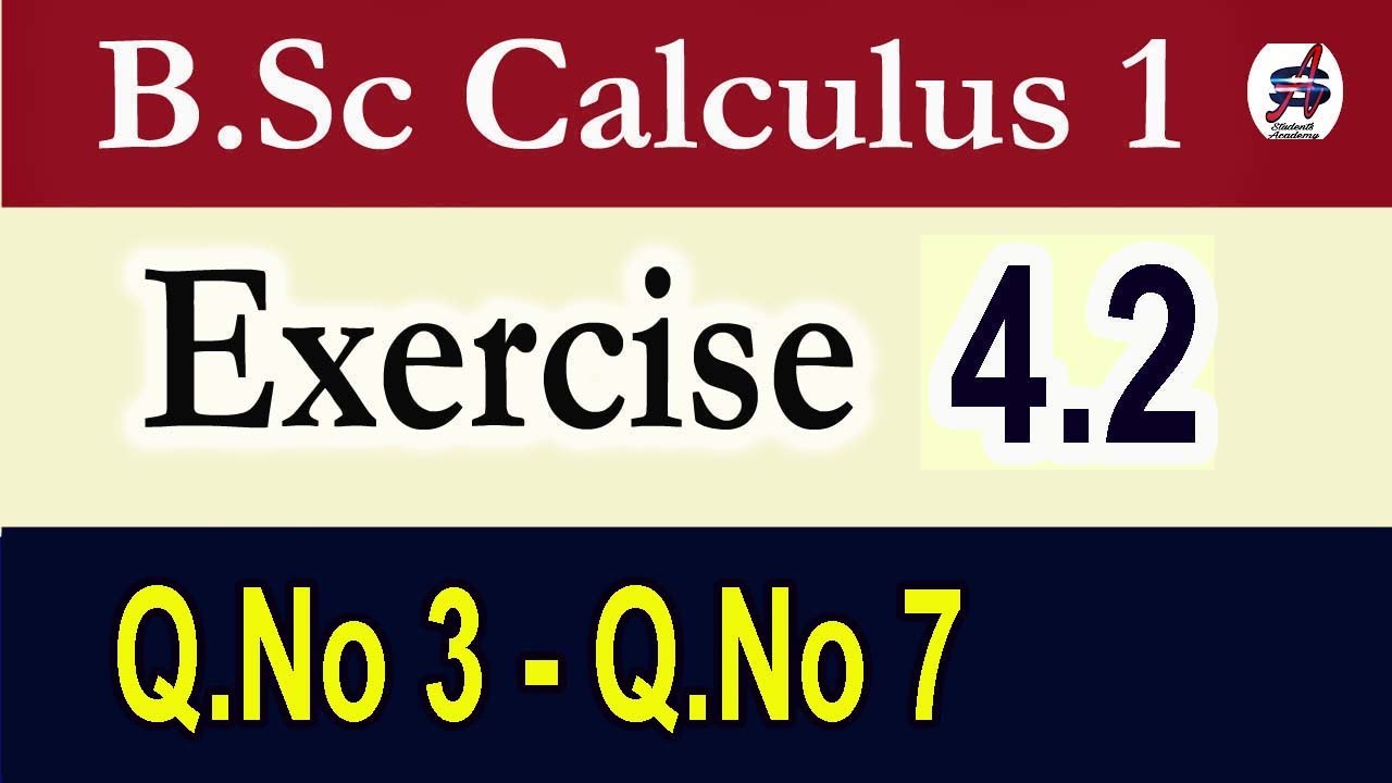 Exercise 4.2 Part 2, Calculus and Analytical Geometry by SM Yusuf