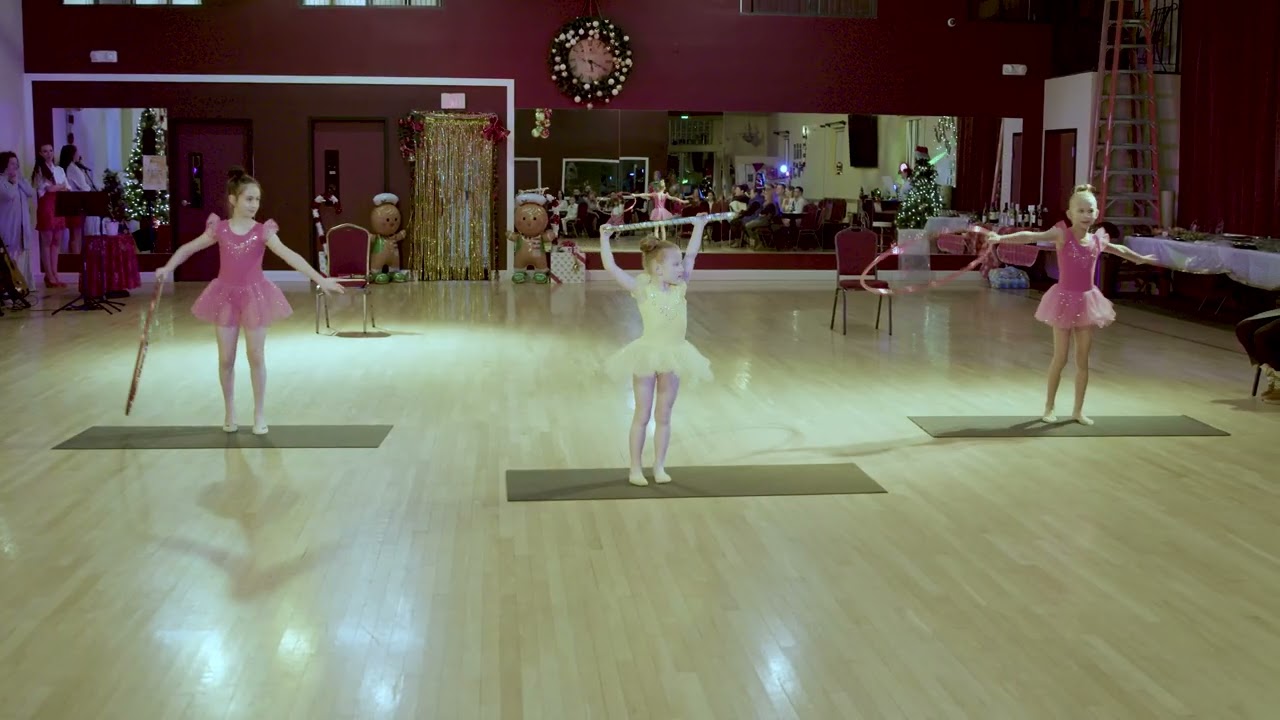 Anna, Viviana, Olivia — “Be Our Guest” Gymnastics Show — Odika Dance Showcase Dec. 2025 