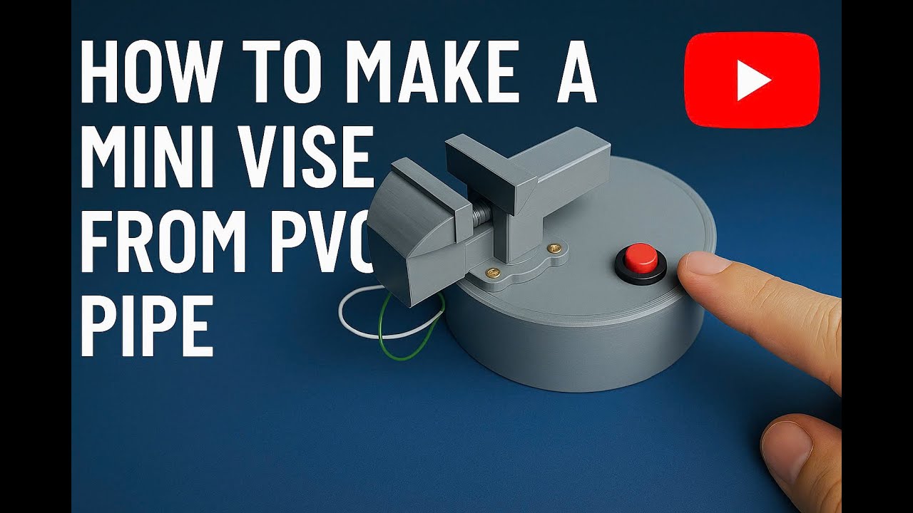 How to make a mini vise from PVC plastic - CT DIY