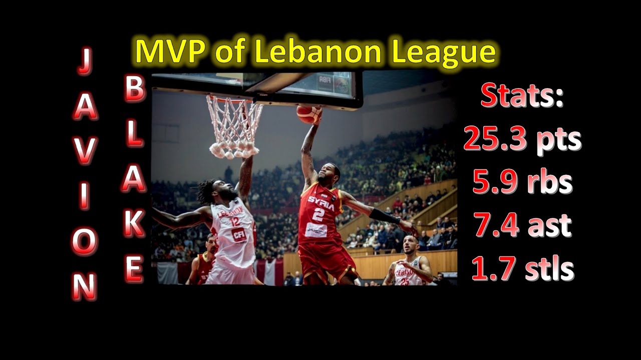 MVP of Lebanon League - Javion Blake - 6'3