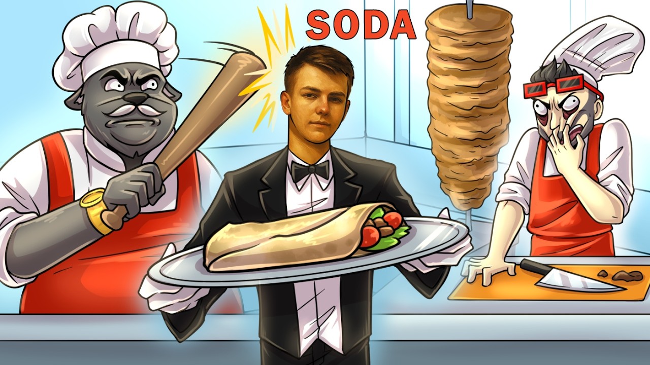 ОН ОПОЗДАЛ НА РАБОТУ И ТУПИТ :D ШАУРМЕШНАЯ ОНЛАЙН