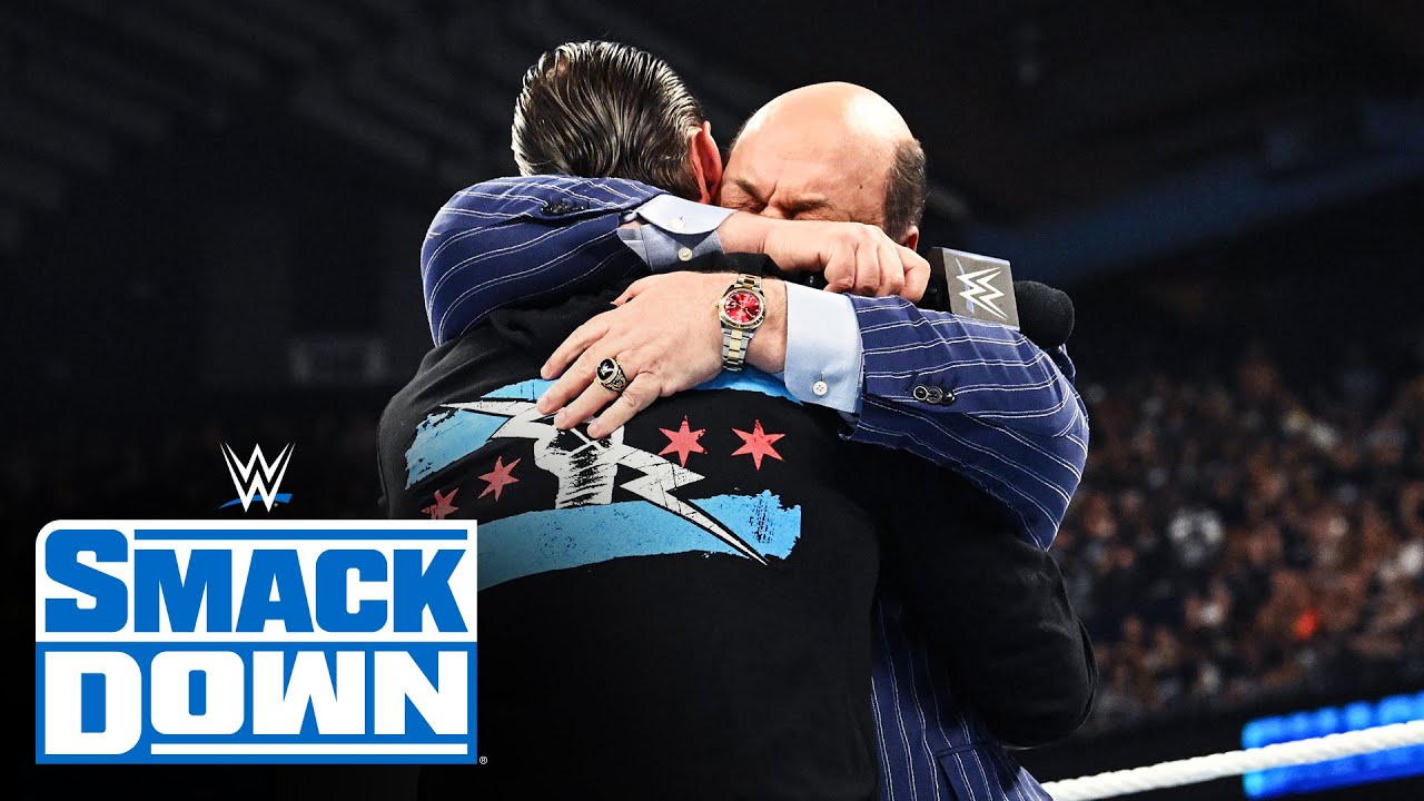 CM Punk shares a hug with Paul Heyman: SmackDown, June 21, 2024
