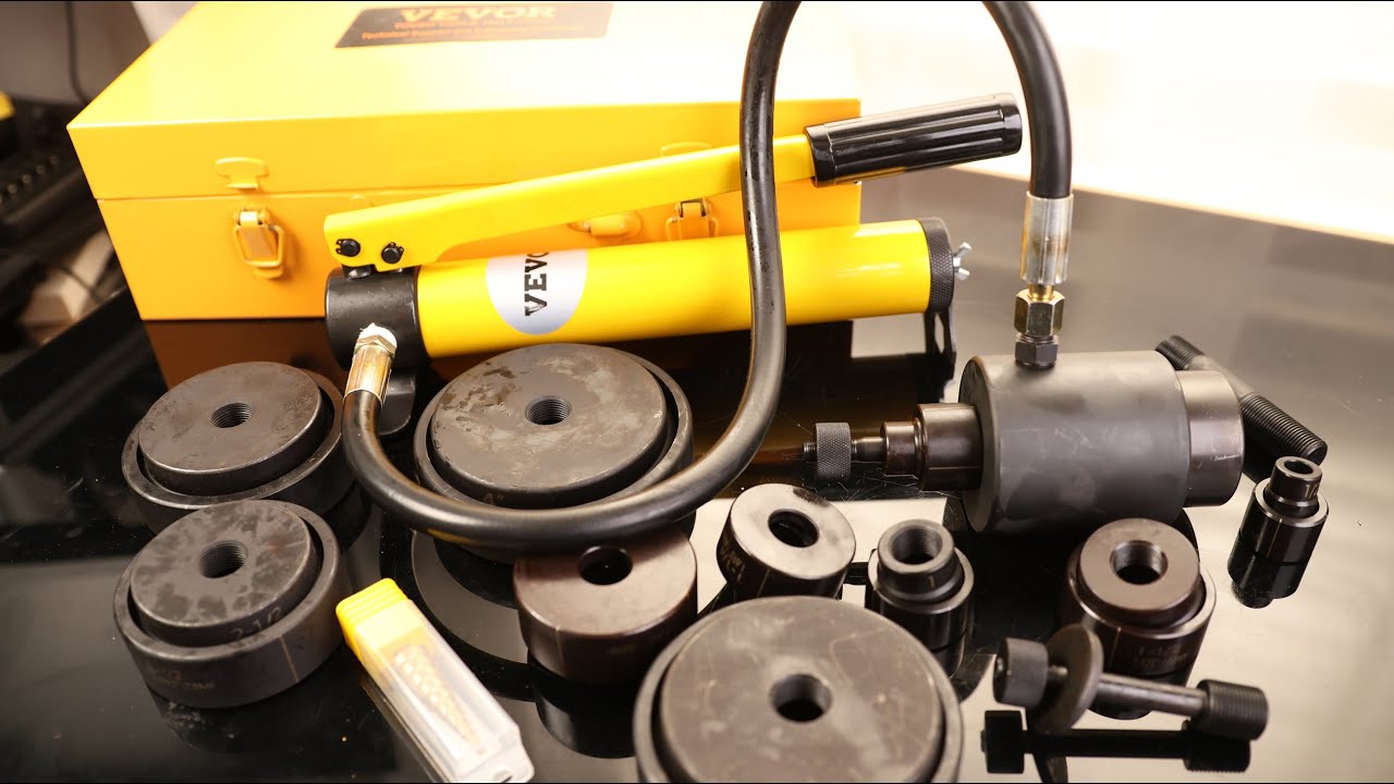 VEVOR 15 Ton Hydraulic Knockout Punch Kit, 1/2