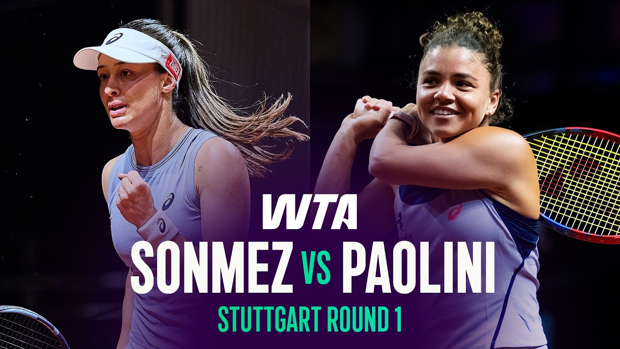 Зейнеп Сонмез против Жасмин Паолини | 1-й раунд турнира WTA в Штутгарте, 2026 | Обзор матча